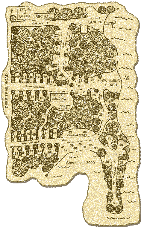 Broken Bow Campground site map